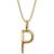 颜色: P, Sarah Chloe | Andi Initial Pendant Necklace in 14k Gold-Plate Over Sterling Silver, 18"