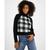 商品Tommy Jeans | Women's Long-Sleeve Plaid Turtleneck Sweater颜色Ivory/Black