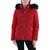 颜色: Crimson, Tommy Hilfiger | Tommy Hilfiger Womens Insulated Detachable Hood Puffer Jacket