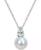 颜色: March/Aquamarine, Macy's | Cultured Freshwater Pearl (8-1/2mm) Birthstone 18" Pendant Necklace  in 14k Gold-plated Sterling Silver,18k Rose Gold-plated Sterling Silver or Sterling Silver