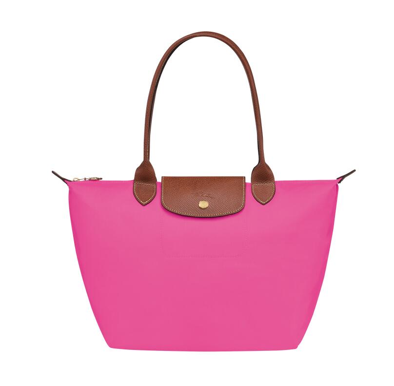 商品第1个颜色玫粉色, Longchamp | 珑骧女士多色中号长柄经典饺子包手提包2605 089（香港仓发货）