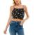 商品Ultra Flirt | Juniors' Cropped Tank Top颜色Glitter Black