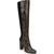 color Coffee Snake Print, Sam Edelman | Circus by Sam Edelman Womens CLAIRMONT Block Heel Pull On Knee-High Boots