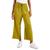 color Green Moss, Indigo Rein | Juniors' Cotton Gauze Wide-Leg Crop Drawstring Pants