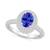 颜色: White Gold, Macy's | Tanzanite (1-1/4 ct. t.w.) & Diamond (5/8 ct. t.w.) Oval Double Halo Ring in 14k Gold