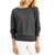 商品第2个颜色Charcoal Heather, JM Collection | Dolman Button-Trim Sweater, Created for Macy's