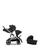 颜色: Moon Black, Cybex | Gazelle S 2 Single to Double + Cloud G Lux Travel System with Gazelle S 2 Cot