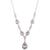 Givenchy | Silver-Tone Denim Halo Crystal Lariat Necklace, 16" + 3" extender, 颜色Purple