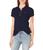 商品Nautica | Women's 5-Button Short Sleeve Cotton Polo Shirt颜色Navy