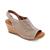 商品Rockport | Women's Briah Perf Sling Wedge Sandals颜色Taupe
