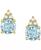 颜色: Aquamarine with 14k Gold, Macy's | Gemstone & Diamond Accent Stud Earrings