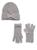 商品Kate Spade | 2-Piece Bow Beanie & Gloves Set颜色HEATHER_GREY