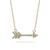 Giani Bernini | Cubic Zirconia Arrow Necklace in 18k Gold Plated Sterling Silver or Sterling Silver, 颜色Gold Over Sterling Silver