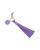 color Purple, ROYCE New York | Leather Tassel Key Fob