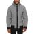 商品DKNY | Men's Quilted Hooded Bomber Jacket颜色Heather Grey