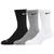 商品第3个颜色Grey/Black, NIKE | Nike 3 Pack Dri-FIT Plus Crew Socks - Men's