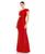 颜色: Red, Mac Duggal | Women's Ieena Sequined One Shoulder Cap Sleeve Cut Out Gown