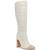 Steve Madden | Women's Ally Cap-Toe Knee High Block-Heel Dress Boots, 颜色Cream/Nude Boucle