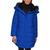 商品Calvin Klein | Women's Faux-Fur-Trim Hooded Puffer Coat, Created for Macy's颜色Klein Blue
