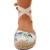 商品Nine West | Nine West Womens wnMAGE7 Canvas Floral Espadrilles颜色White Multi Fabric