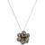 color Black, Kate Spade | Cubic Zirconia Rosette Pendant Necklace, 17" + 3" extender