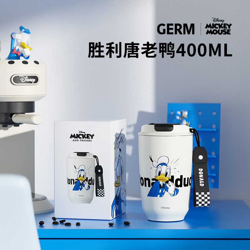 商品第1个颜色唐老鸭款, GERM | 日本GERM格沵 米奇/唐老鸭摩卡咖啡杯 400ML