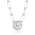 颜色: 20 in, Ross-Simons | Ross-Simons Bezel-Set Diamond Solitaire Paper Clip Link Necklace in 14kt White Gold
