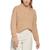 商品Calvin Klein | Women's Patched Mock Neck Sweater颜色Wheat Heather