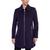 Michael Kors | Women's Petite Club-Collar Zip-Front Coat, 颜色Dark Iris