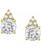 颜色: White Topaz/Yellow Gold, Macy's | Gemstone & Diamond Accent Stud Earrings