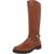 商品第2个颜色Polo Tan, Ralph Lauren | Lauren Ralph Lauren Womens Everly Leather Tall Mid-Calf Boots