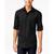 商品Alfani | Men's Warren Long Sleeve Shirt, Created for Macy's颜色Deep Black
