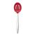 颜色: red, Cuisipro | Cuisipro 8-Inch Silicone Piccolo Slotted Spoon, Black
