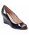 颜色: Navy Patent, Bandolino | Women's Tufflove Peep Toe Wedge Pumps