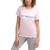 商品Tommy Hilfiger | Tommy Hilfiger Sport Womens Cotton Blend Activewear T-Shirt颜色Cloud Pink/White