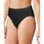 color Black, Bali | Women's Light Leak Protection Hi-Cut Brief Period Underwear DFLLH1