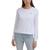 商品Tommy Jeans | Tommy Jeans Womens Striped Ribbed Trim Pullover Sweater颜色Bright White