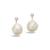 商品Sterling Forever | Women's Large Baroque Pearl Drop Stud Earrings颜色Silver