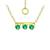 颜色: Green Quarz/Gold, Giani Bernini | Lab-Created Imitation Blue Sapphire Trio Pendant Necklace, 16" + 2" extender (Also in Lab-Created Green Quartz & Ruby), Created for Macy's