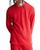 商品Calvin Klein | Cotton Blend Thermal Waffle Knit Long Sleeve Sleep Tee颜色Red