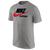 商品NIKE | Nike Futura Football T-Shirt - Men's颜色Dark Grey Heather/Red