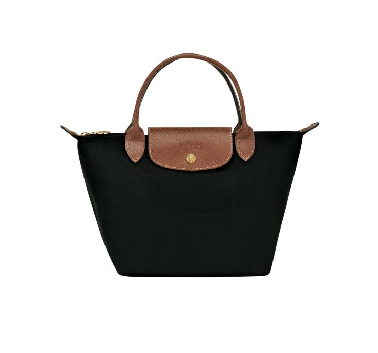 商品第1个颜色黑色, Longchamp | 珑骧饺子包女士LE PLIAGE 23织物小号短柄可折叠手提包L1621 089