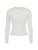 SKIMS | CJ Long Sleeve Cotton-Blend Top, 颜色LIGHT HEATHER GREY