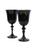 商品第3个颜色BLACK, Estelle Colored Glass | Tinted Regal Goblets 2-Piece Set