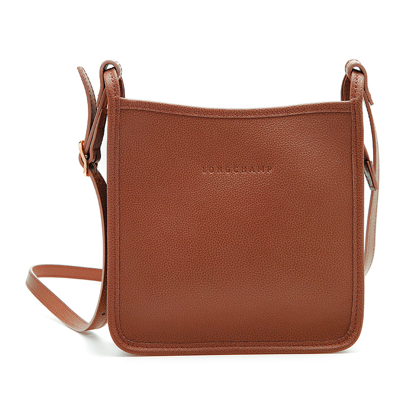 商品第1个颜色棕色, Longchamp | 珑骧女士纯色翻盖单肩斜挎包（香港仓发货）