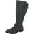 商品Karen Scott | Karen Scott Womens Leandraa Faux Leather Riding Boots Knee-High Boots颜色Grey