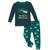 KicKee Pants | Long Sleeve Graphic Pajama Set (Toddler/Little Kids/Big Kids), 颜色Cedar Brown Bear