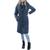 商品第6个颜色Graphite, Cole Haan | Cole Haan Women's Quilted Mid-Length Down Puffer Coat with Attached Hood