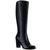 商品Style & Co | Style & Co. Womens Addyy Microsuede Pull On Knee-High Boots颜色Black Smooth