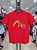 颜色: 红色, Evisu | 【享贝家】（国内现货-QD）EVISU 福神 米奇图案logo短袖T恤 男女同款 ES1UTS702
